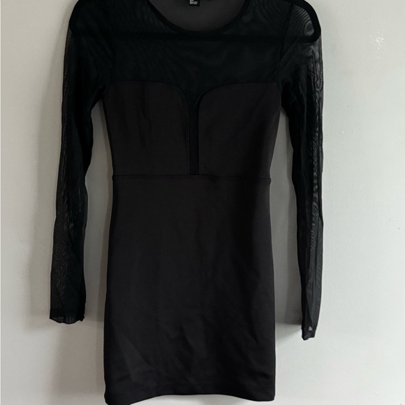 Forever 21 Black Long Sleeve Bodycon Dress - Picture 1 of 5